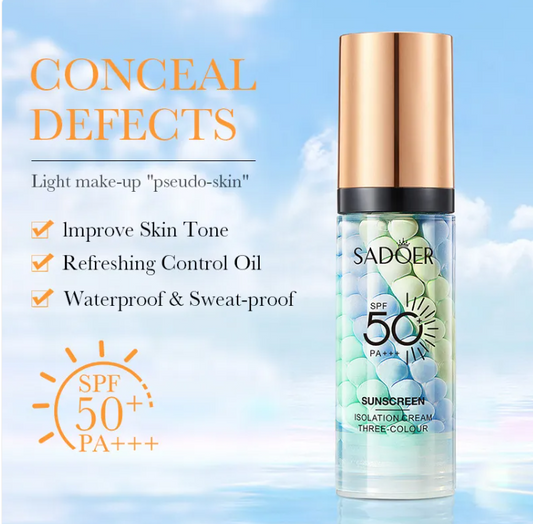 Crema Solar Correctora SPF | Protección UV y Tono Uniforme Diario