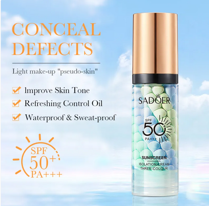 Crema Solar Correctora SPF | Protección UV y Tono Uniforme Diario